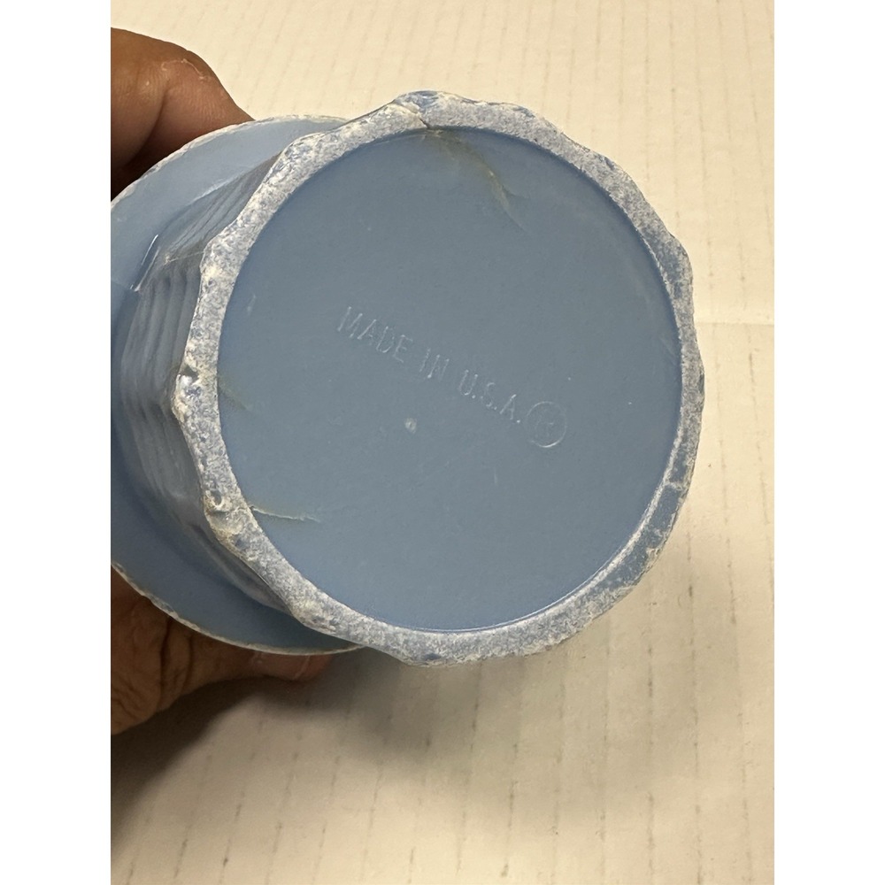 1960 Planters Mr.Peanuts Plastic Handled Drinking Cup Lt. Blue Vintage Read - Picture 5 of 5